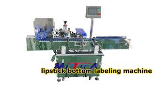 automatische lippenstift fles bodem positionering etiketteermachine