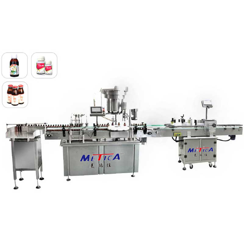 Volledig automatische monoblokvulmachine voor het afdekken Precision servomotor aangedreven 99% afdekkingspercentage
