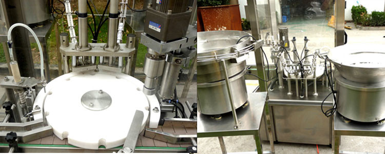 Precision 10ml-100ml Monoblock Filling Capping Machine met servomotor aangedreven zuiger technologie
