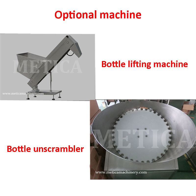 Precision 10ml-100ml Monoblock Filling Capping Machine met servomotor aangedreven zuiger technologie