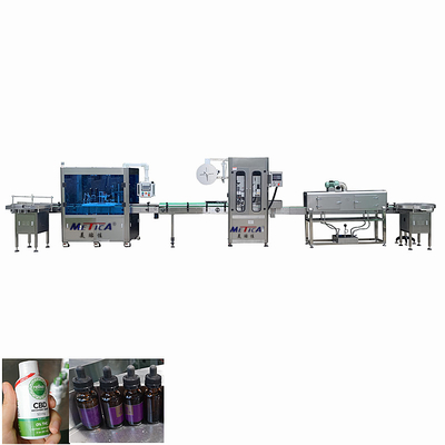 de Flessenproductielijn Afdekkend Etiketterend Vial Oil Filling Machine van 10ml Cbd