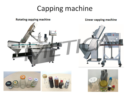 De automatische Roterende Fles die van het Type Automatische Glas en het Afdekken Machine 2000bph verzegelen