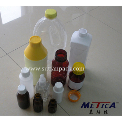 De lineaire Automatische Plastic Fles het Afdekken Capsuleermachines 1800BPH-9000BPH van de Machineas