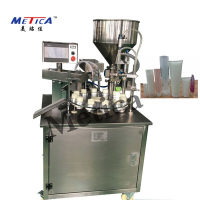 Semi Autotandpasta die en het Verzegelen het Volume van de Machine25bpm 40L Vultrechter vullen