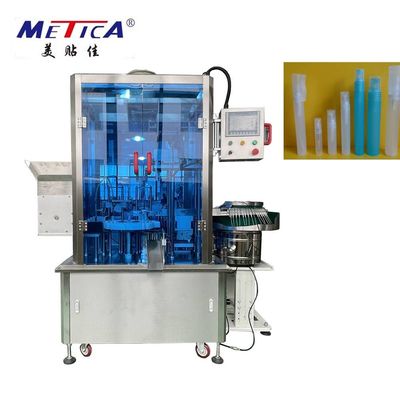 220V 50Hz 2kW Automatische Pen Sprayer Filling And Capping Machine met 1500-2000BPH en 5-50ml vulvolume