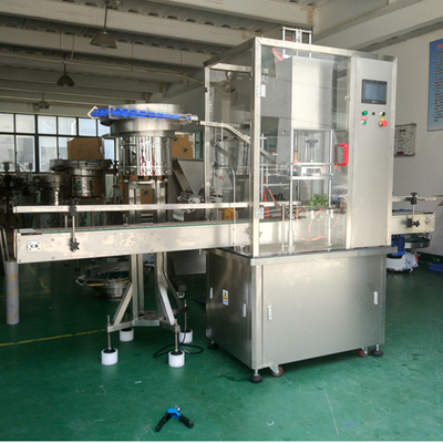 80mm Eetbare Oliefles het Afdekken Machine1000bph Lineaire Schroef het Afdekken Machine
